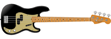 Vintera II 50s Precision Bass, Maple Fingerboard, Black 0149212306