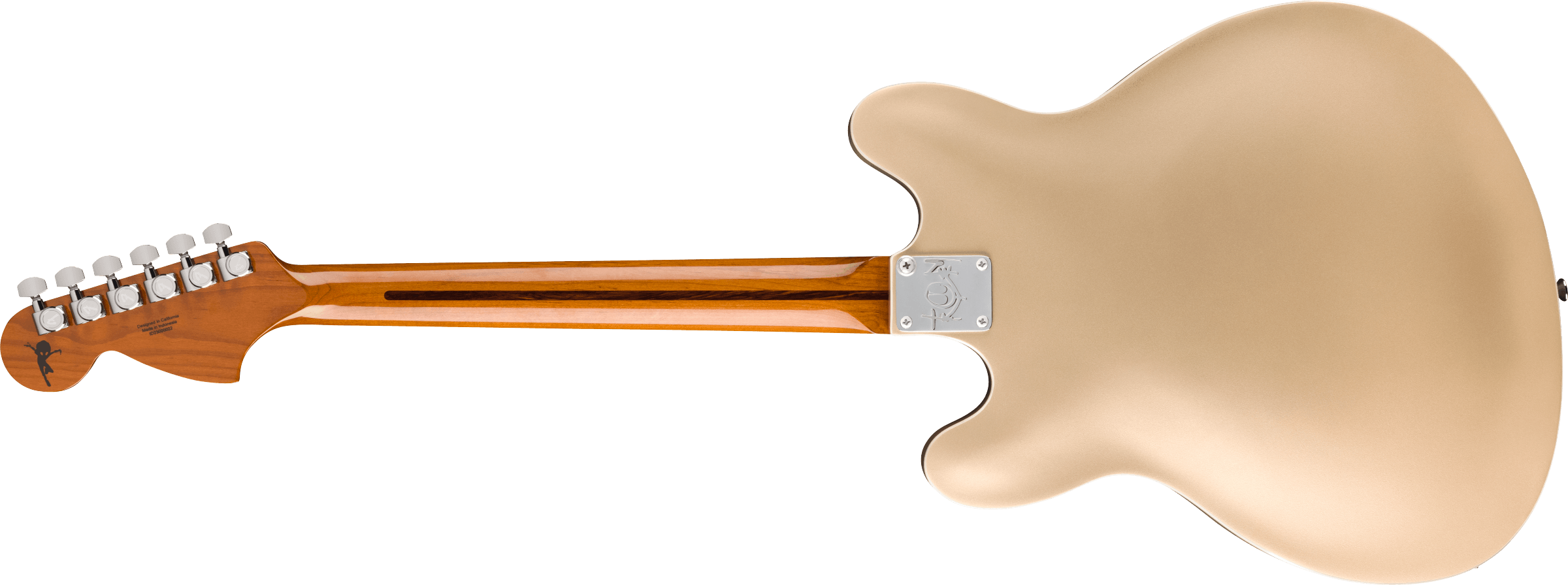 Fender Tom DeLonge Starcaster Rosewood Fingerboard, Chrome Hardware, Satin Shoreline Gold 0262360544