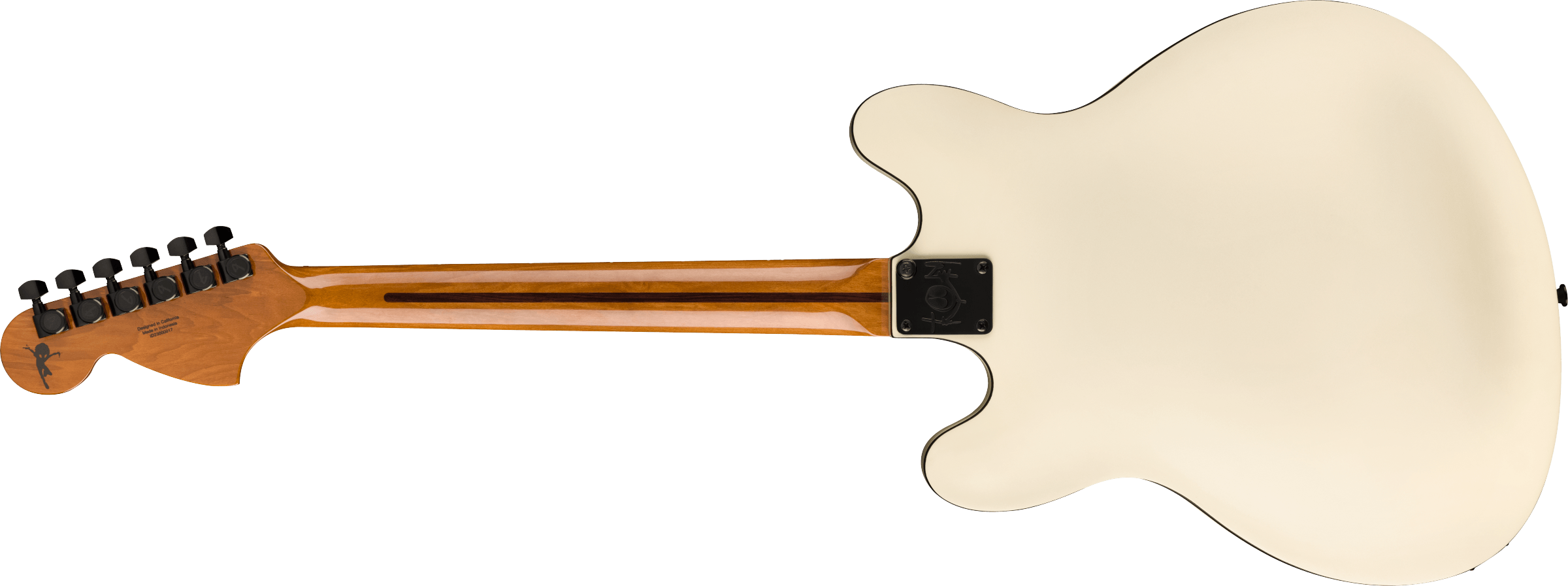 Fender Tom DeLonge Starcaster Rosewood Fingerboard, Black Hardware, Satin Olympic White 0262370505