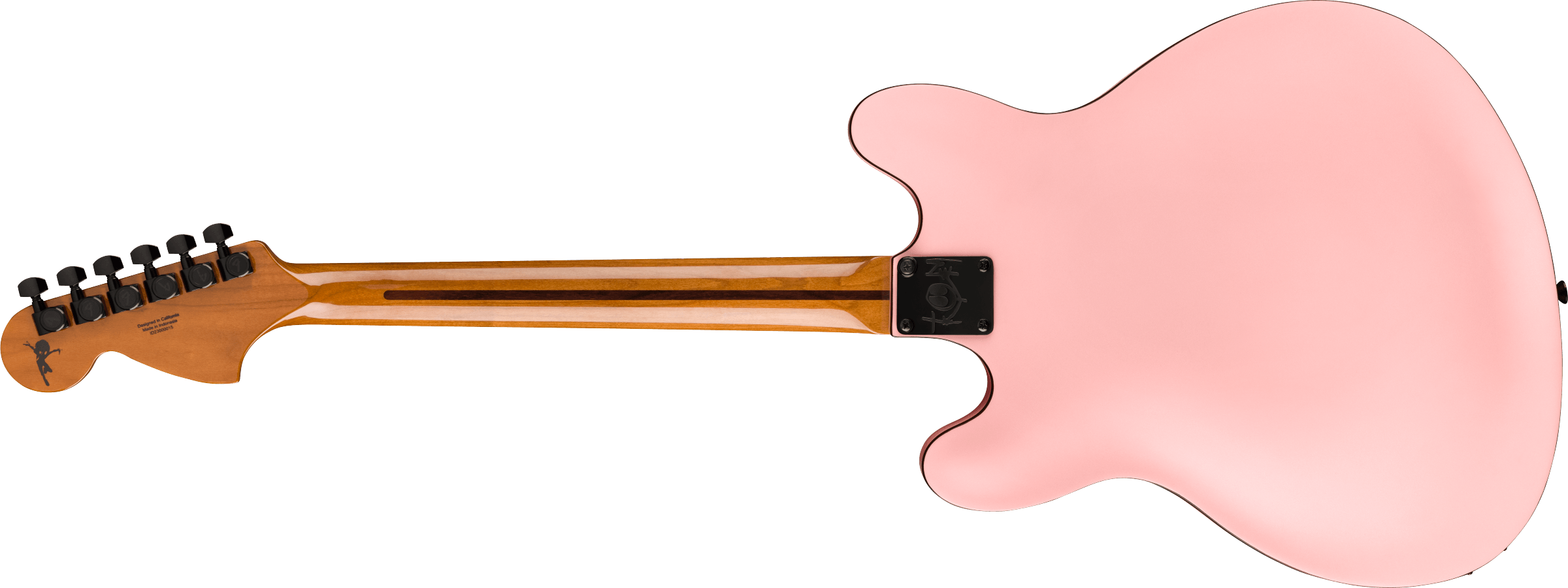Fender Tom DeLonge Starcaster Rosewood Fingerboard, Black Hardware, Satin Shell Pink 0262370556