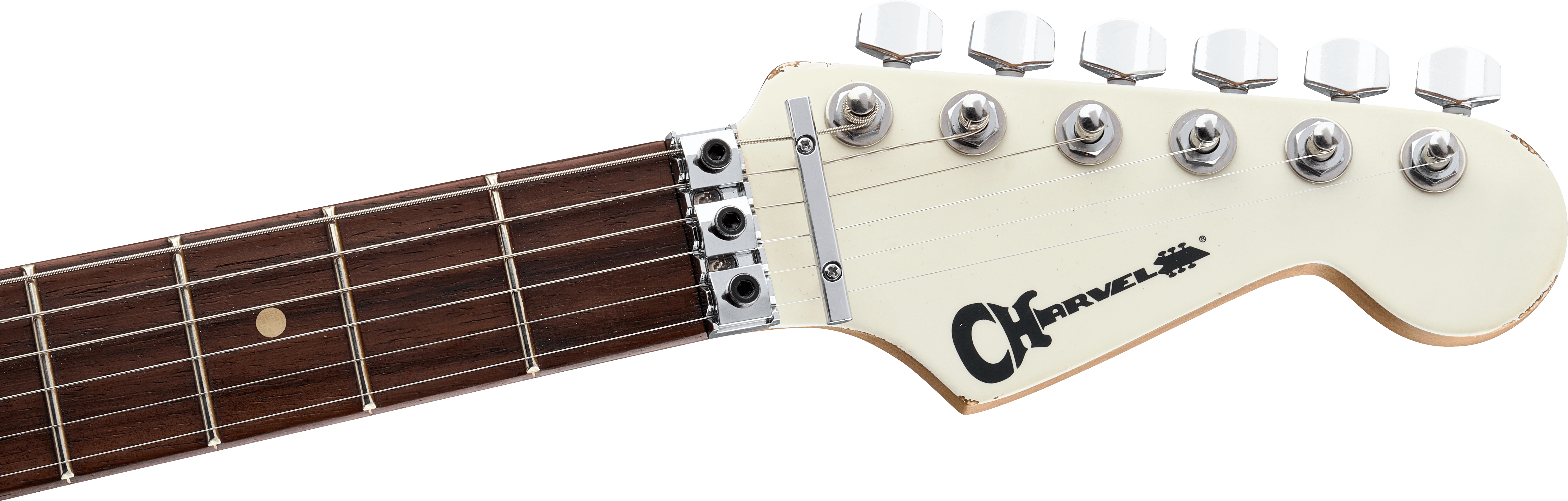 CHARVEL LIMITED EDITION Distressed Relic Super-Stock So-Cal Style 1 HH FR RW, Rosewood Fingerboard, Aged Arctic 2966634300 SERIAL NUMBER MC241757 - 8.4 LBS