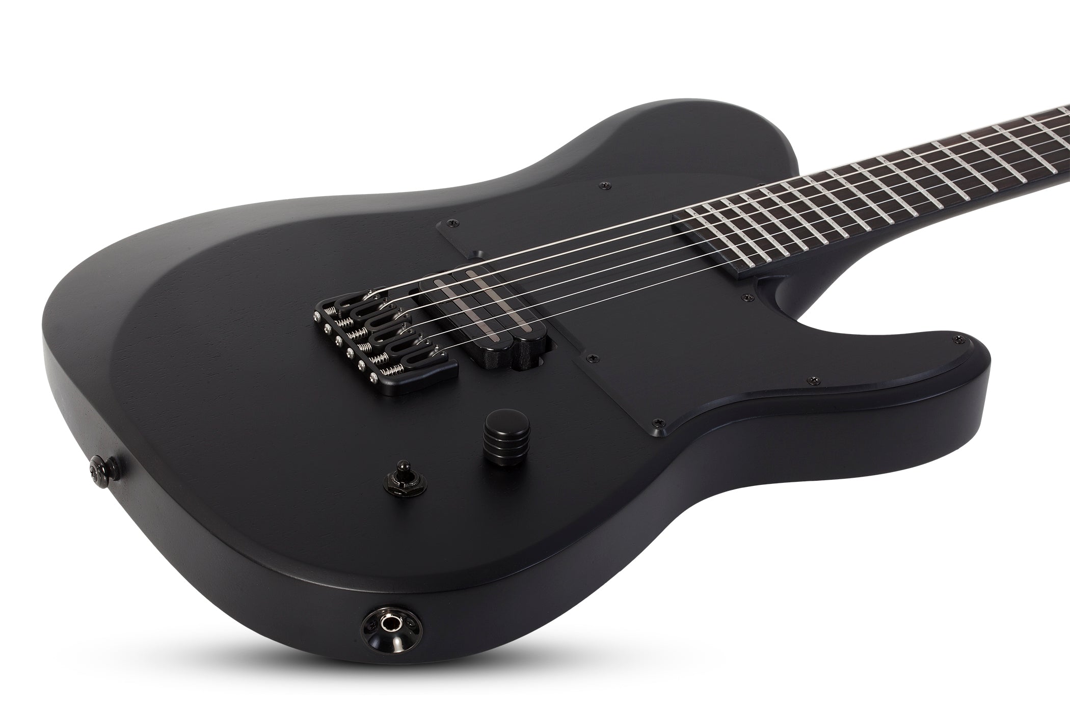 Schecter PT Black Ops Electric Guitar, Satin Black Open Pore 620-SHC