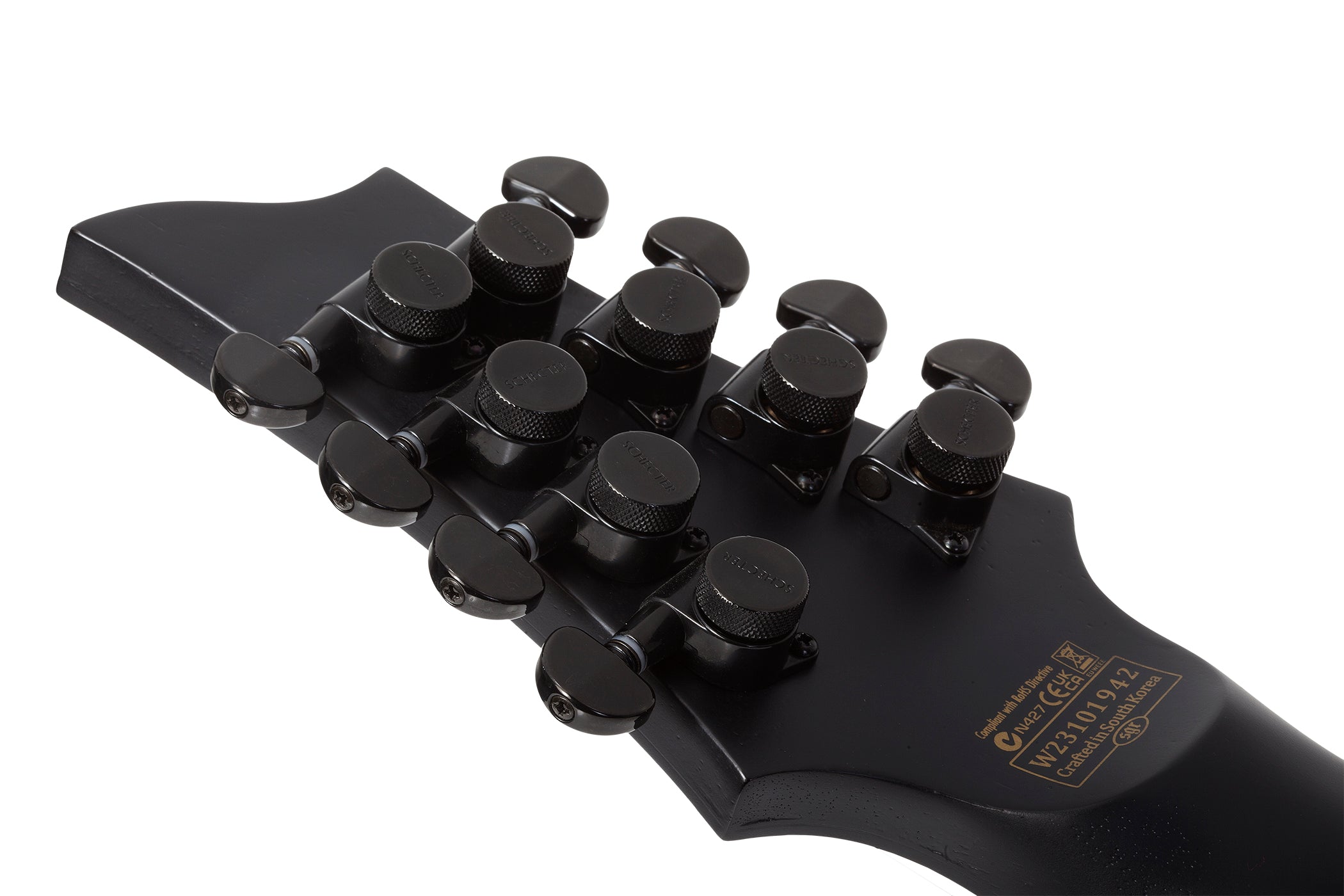 Schecter PT-8 Black Ops 8 String Multiscale Electric Guitar, Satin Black Open Pore 622-SHC