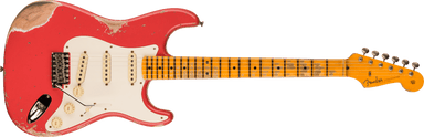 Fender Custom Shop  1957 Stratocaster® Heavy Relic®, 1-Piece Rift Sawn Maple Neck Fingerboard, Aged Fiesta Red 9236091087