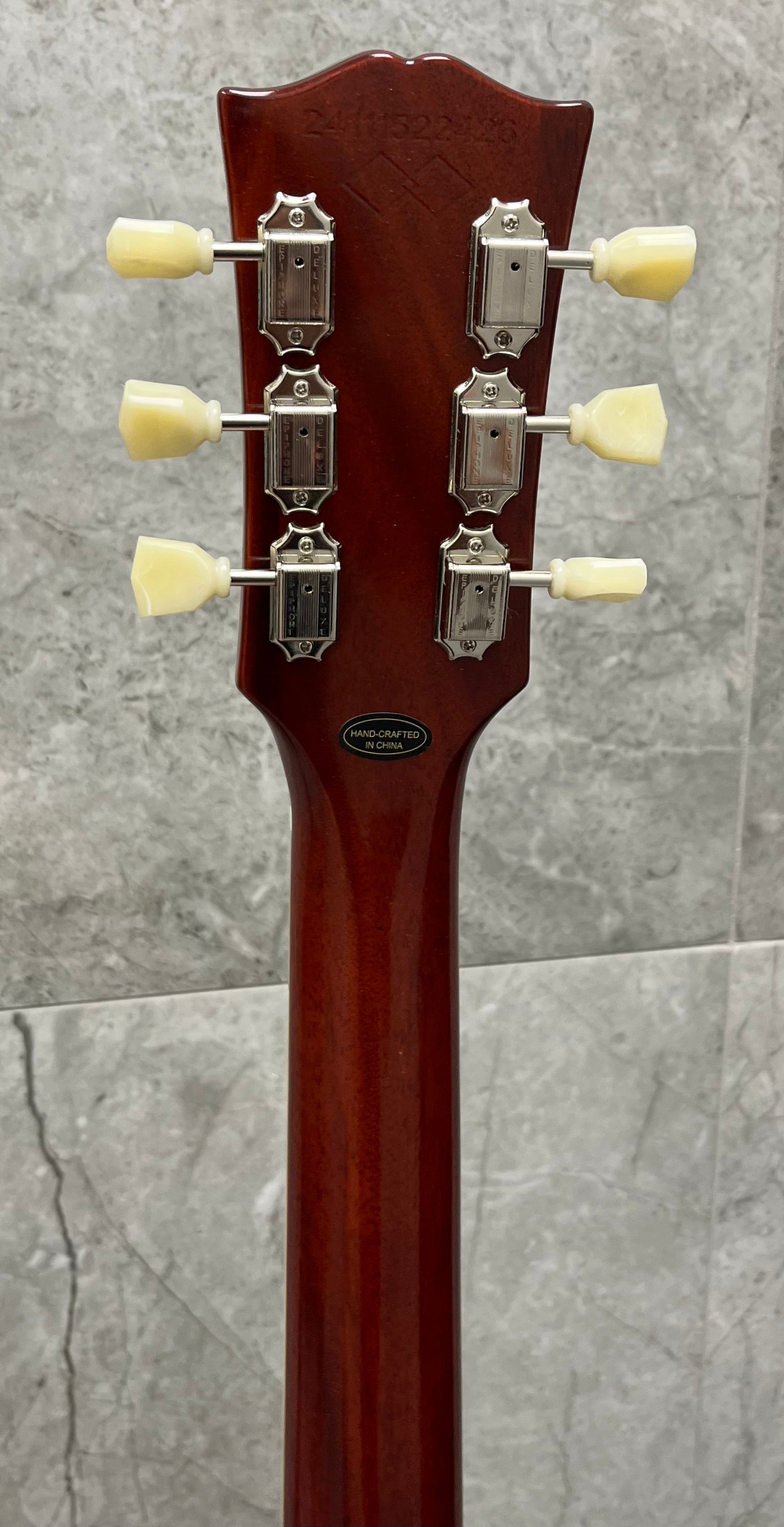 Epiphone 1959 Figured Flame Top Les Paul Standard Reissue Electric Guitar with Hardshell Case - Washed Bourbon Burst ECLPR9WBNH SERIAL NUMBER 24111522426 - 9.6 LBS