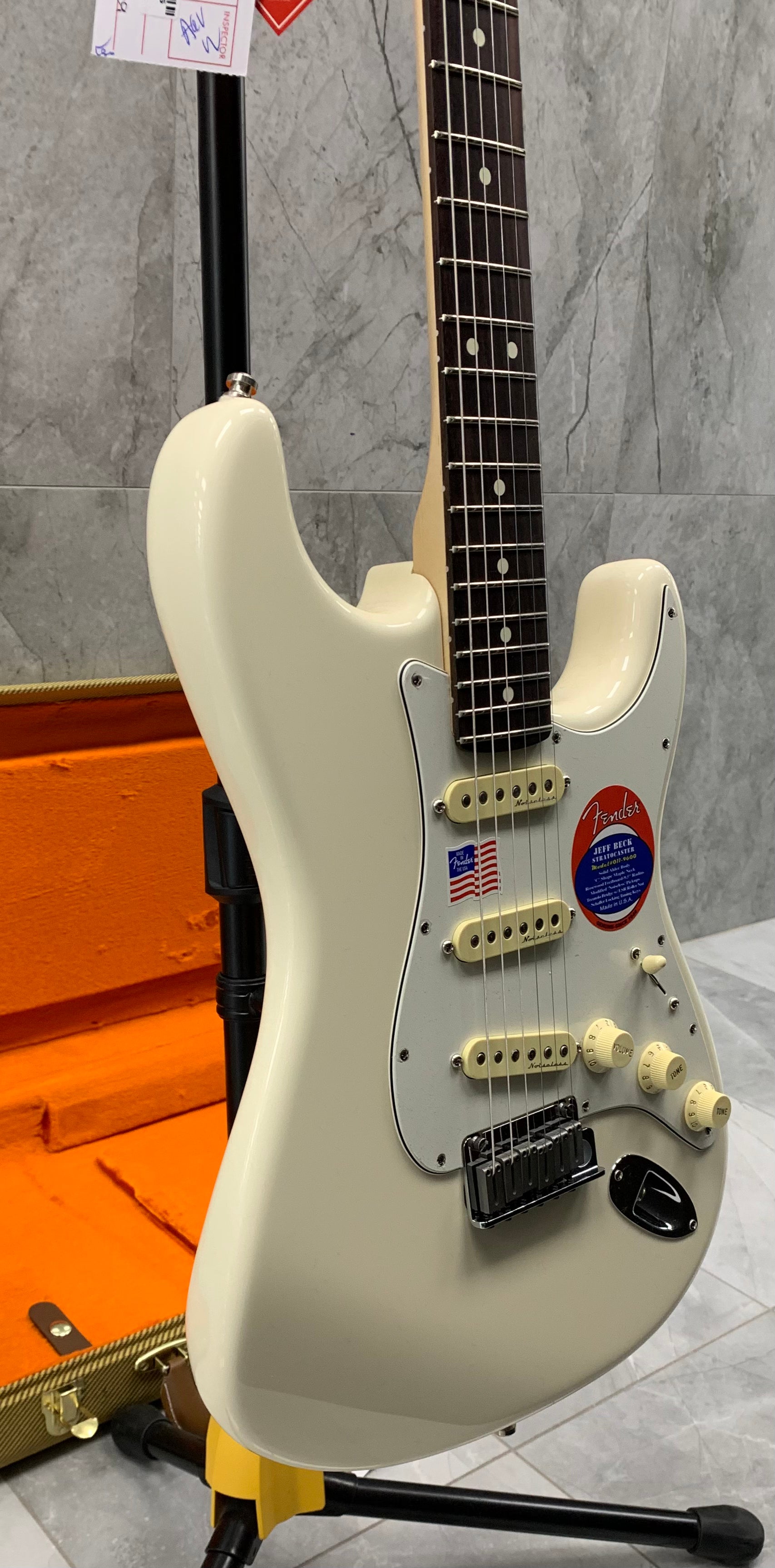 Fender Jeff Beck Stratocaster Rosewood Fingerboard Olympic White 0119600805
