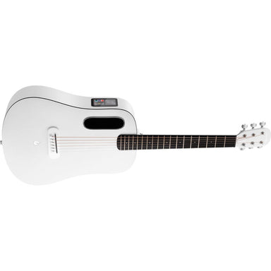 Lava Music ME Play 36” Acoustic / Electric Guitar With Gig Bag, Frost White L9200007