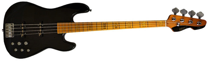Markbass GV 4 Gloxy 4 String Electric Bass, Black MB-GV-4-GLOXY-BK-CR-MP