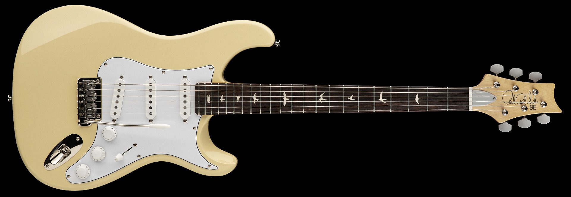 PRS Guitars John Mayer Silver Sky SE Electric Guitar with Gigbag - Moon White 109639::3J: