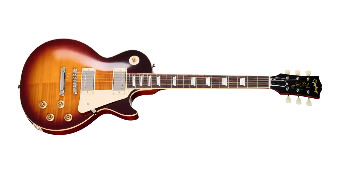 Epiphone 1959 Figured Flame Top Les Paul Standard Reissue Electric Guitar with Hardshell Case - Washed Bourbon Burst ECLPR9WBNH SERIAL NUMBER 24111522426 - 9.6 LBS