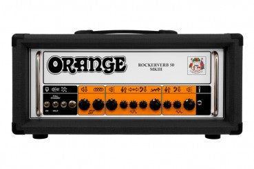 Orange RK50H-BKMKIII Rockerverb MKII 50 Watt EL34 Twin Channel Guitar Head Black - L.A. Music - Canada's Favourite Music Store!