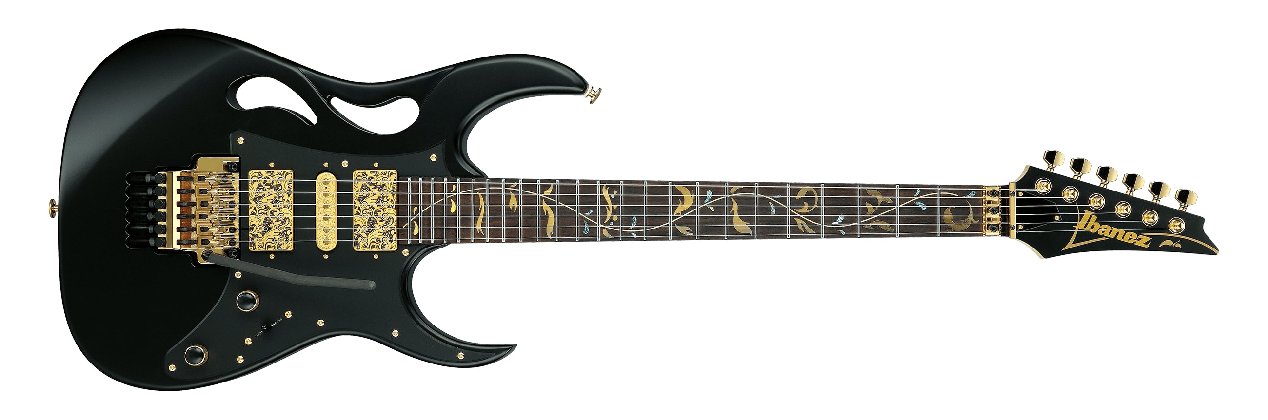Ibanez PIA3761XB Steve Vai Signature MADE IN JAPAN Electric Guitar with Edge Tremolo - Onyx Black