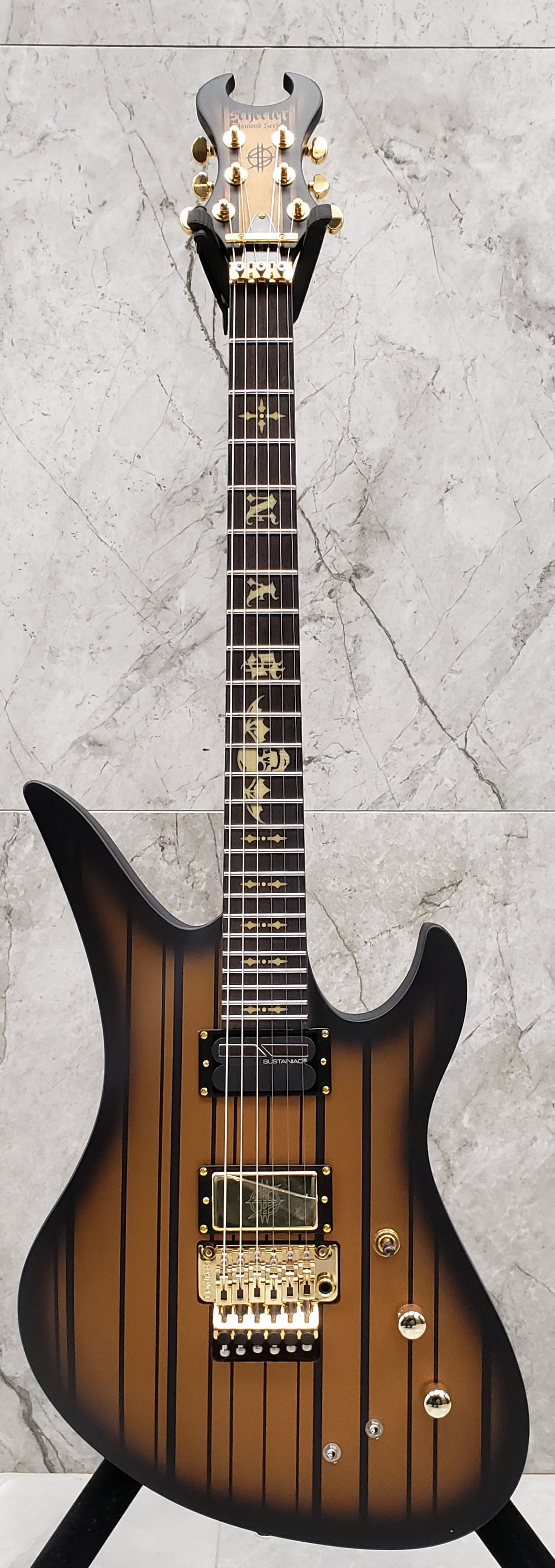 Schecter SYNYSTER-CST-S-SGB SYNYSTER CUSTOM-S SUSTAINIAC Satin Gold Burst 1743-SHC