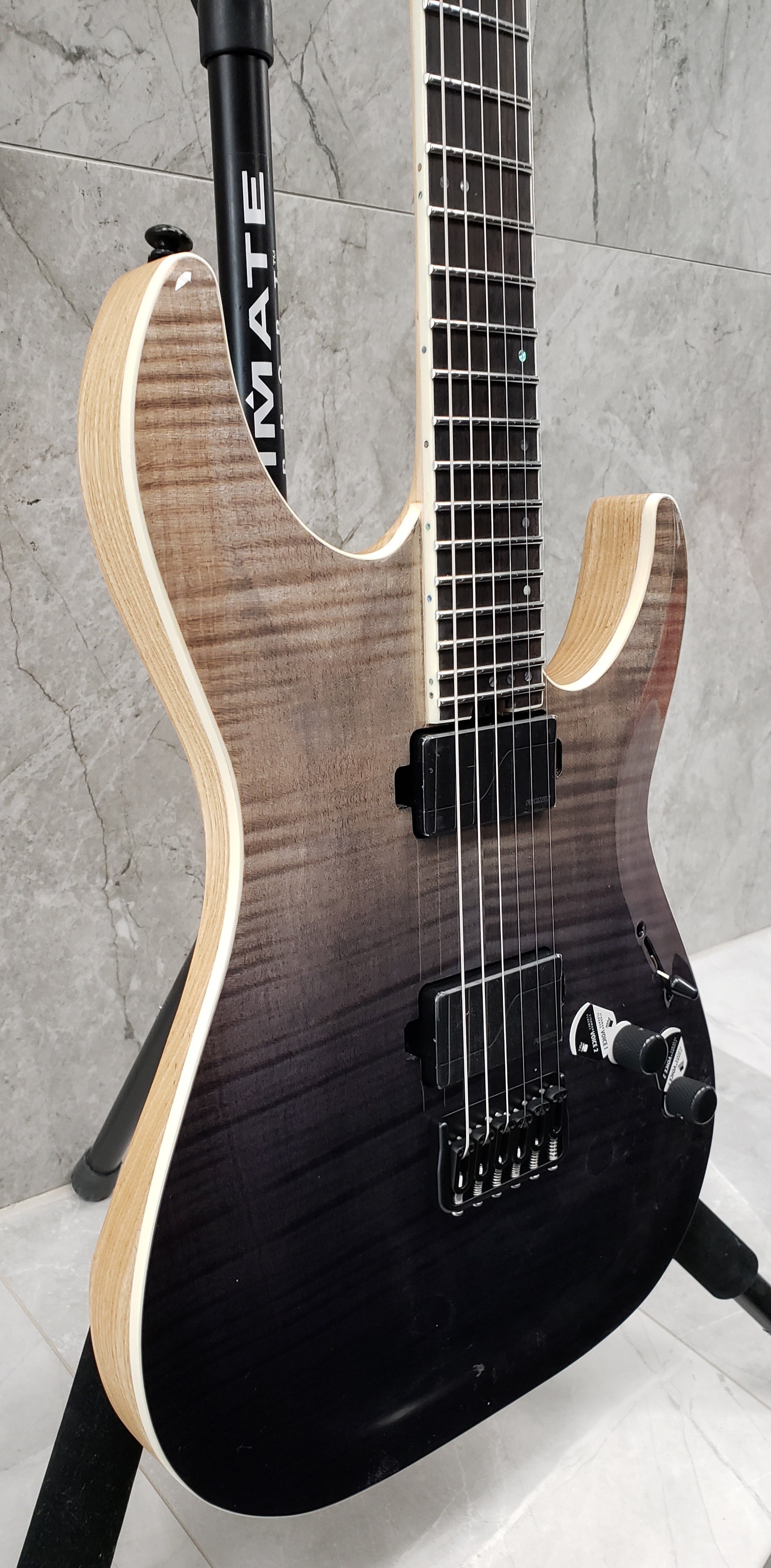 Schecter C-1 SLS Elite Black Fade Burst Electric Guitar 1351-SHC