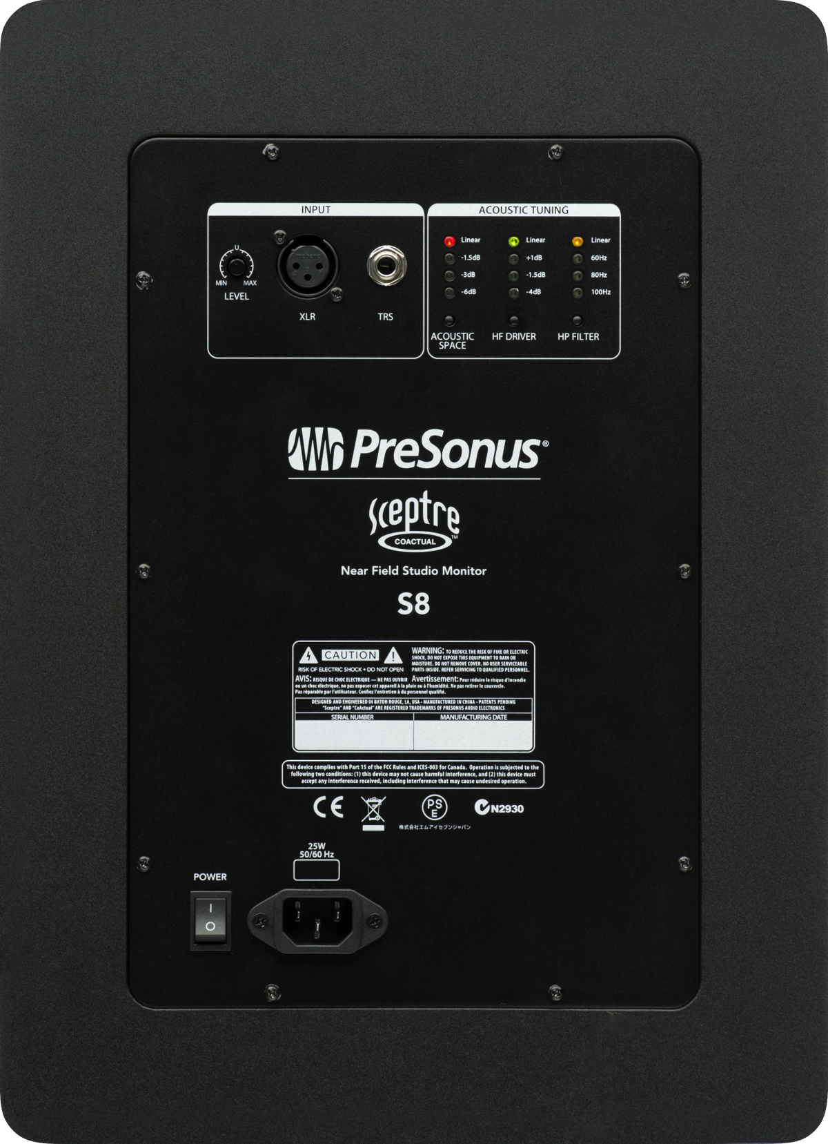 PreSonus® Sceptre® S8 Studio Monitor, Black 2777500302