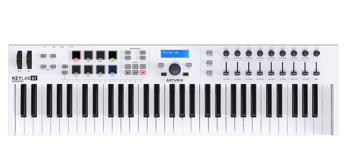 Arturia KEYLAB ESSENTIAL 61 Easy to Use 61 key controller Packed with Features
