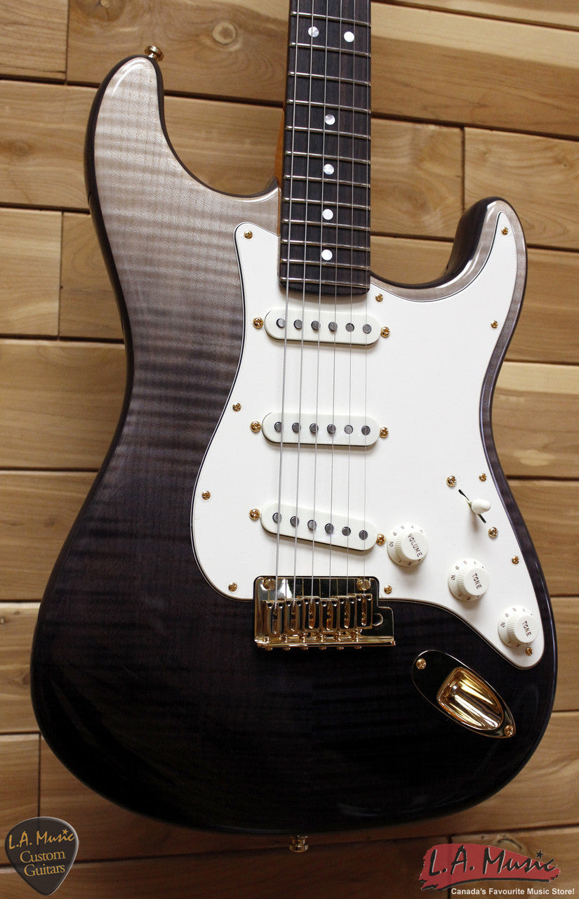 Fender Custom Shop American Custom Stratocaster Rosewood Flame Top Frostbite Fade 9231006868 - L.A. Music - Canada's Favourite Music Store!