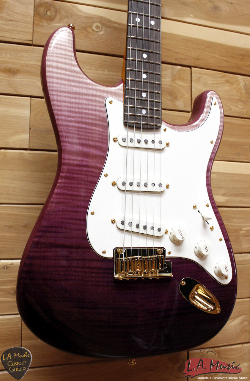 Fender Custom Shop American Custom Stratocaster Rosewood Flame Top Purple Fade 9231006865 - L.A. Music - Canada's Favourite Music Store!