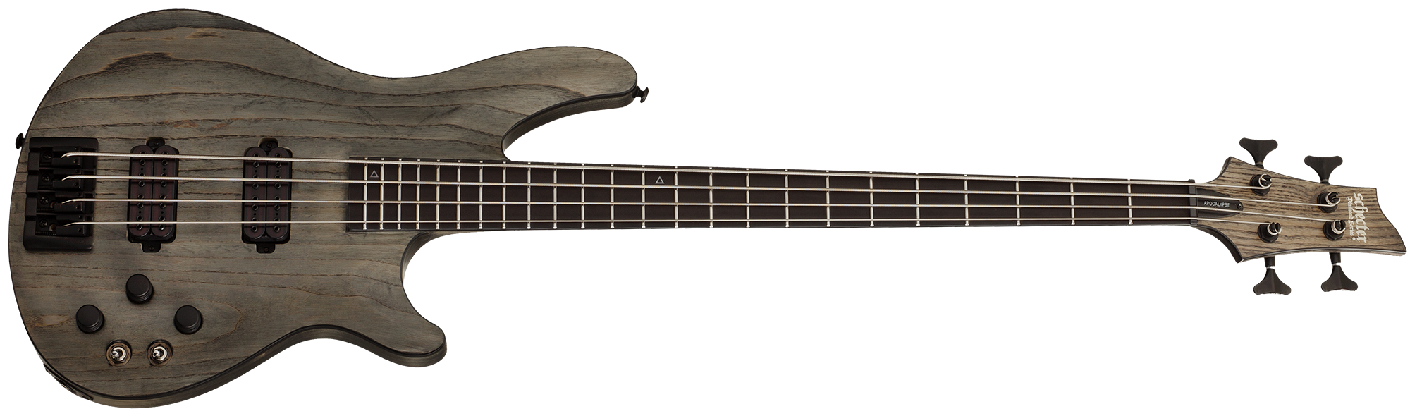 Schecter C-4 Apocalypse Rusty Grey (RG) 4 String bass Guitar item 1317