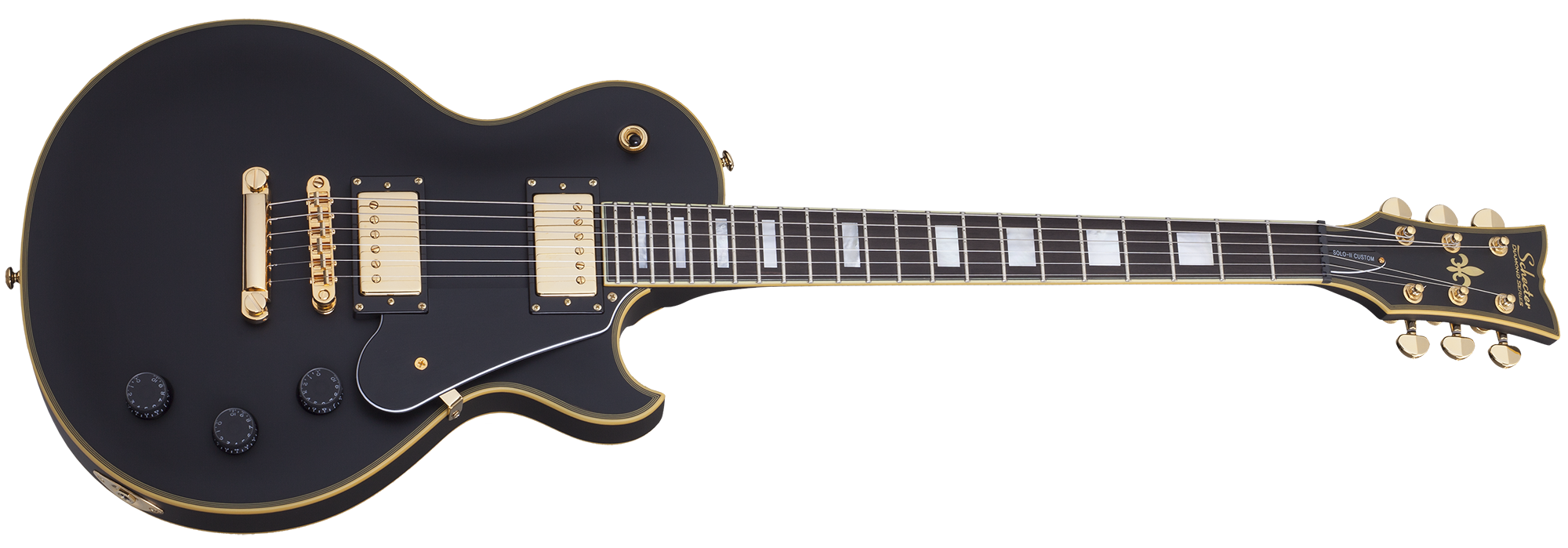 Schecter SOLO II CUSTOM ABSN Aged Black Satin 658-SHC