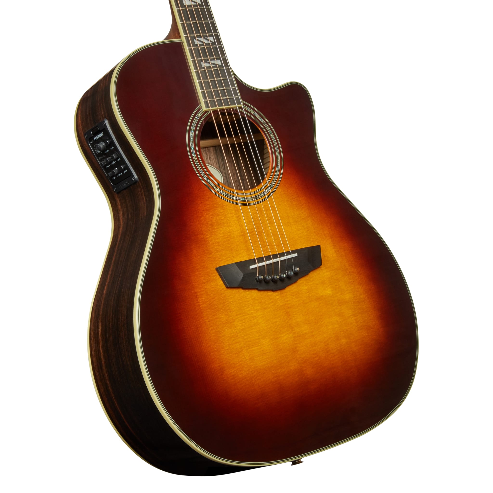 D'Angelico Excel Gramercy Acoustic / Electric Guitar Vintage Sunburst DAEG200VSB2GP
