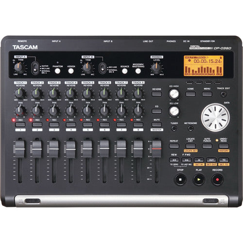 Tascam 8-track Portable Digital SD/SDHC Recorder with Onboard DSP Effects and Processing Plus DP-03SD