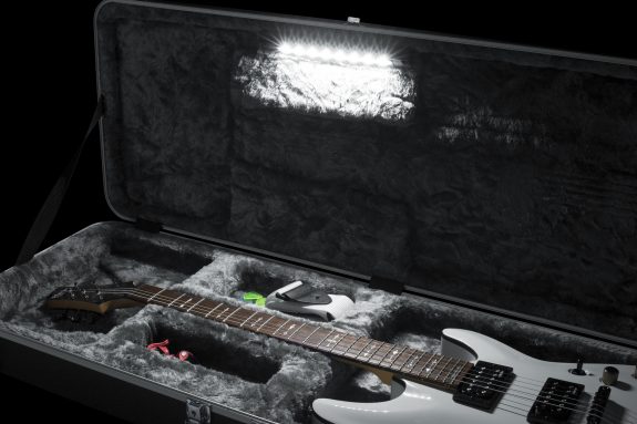 Gator Deluxe Molded Case for Electric Guitars; LED Edition GC-ELECTRIC-LED