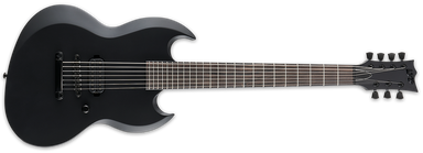 ESP LTD VIPER-7 BLACK METAL 7 STRING ELECTRIC GUITAR BLACK SATIN - L.A. Music - Canada's Favourite Music Store!