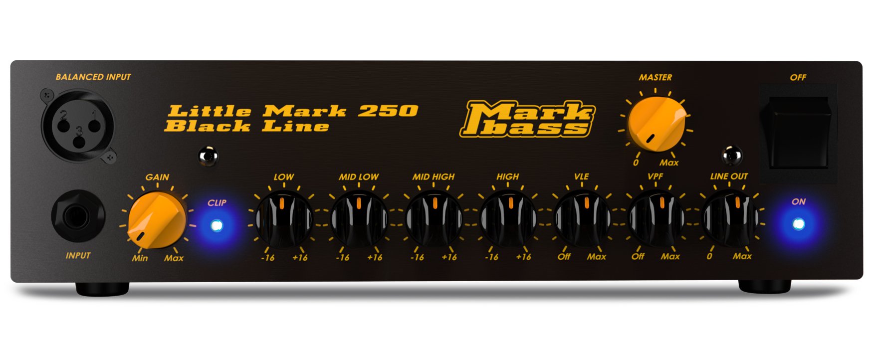 Markbass LITTLEMARK250-BLACKLINE 250 watt solid state bass amp