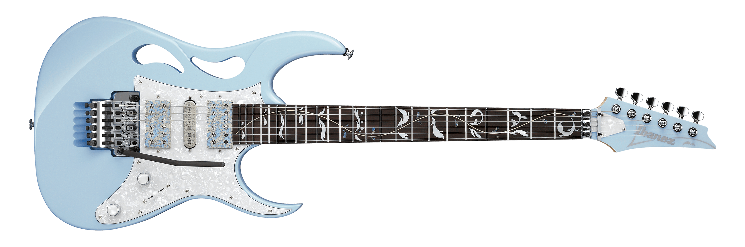 Ibanez PIA3761CBLP 6 String RH Steve Vai Signature Electric Guitar Blue Powder Finish with Case