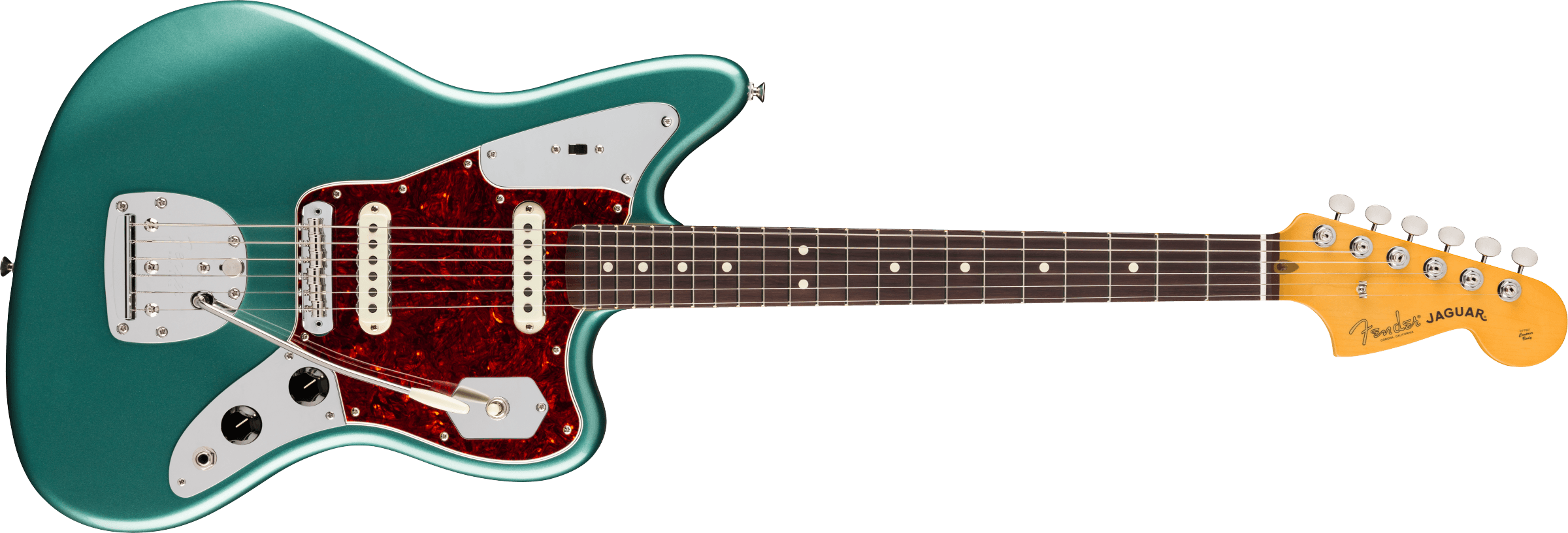 Fender American Professional Classic Jaguar Rosewood Fingerboard, Faded Sherwood Green Metallic 0114990374