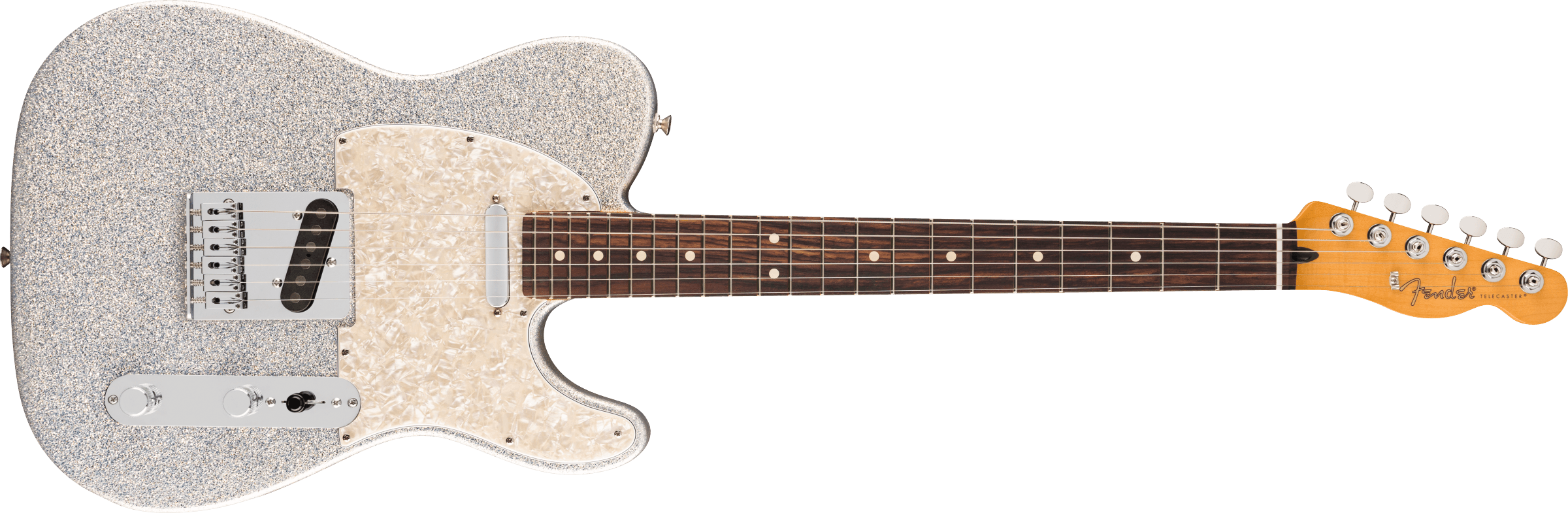 FENDER  75th Anniversary Player II Telecaster Rosewood Fingerboard, Diamond Dust Sparkle 0140770313 SERIAL NUMBER MXA26001552 - 8 LBS 1 OZ