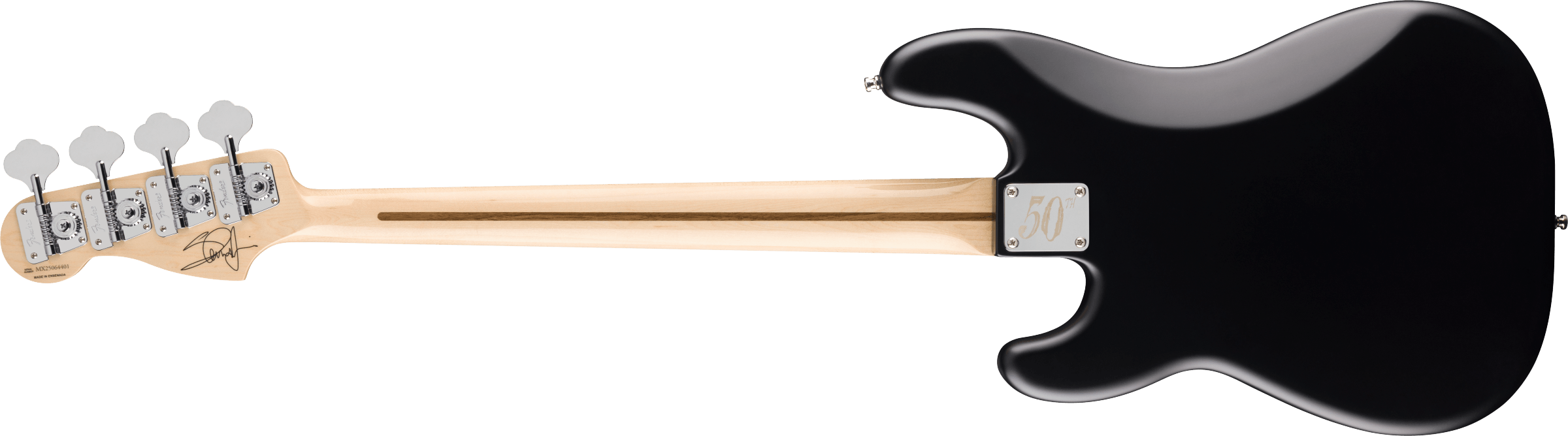 Fender Limited Edition 50th Anniversary Steve Harris Precision Bass Maple Fingerboard, Satin Black 0141032306