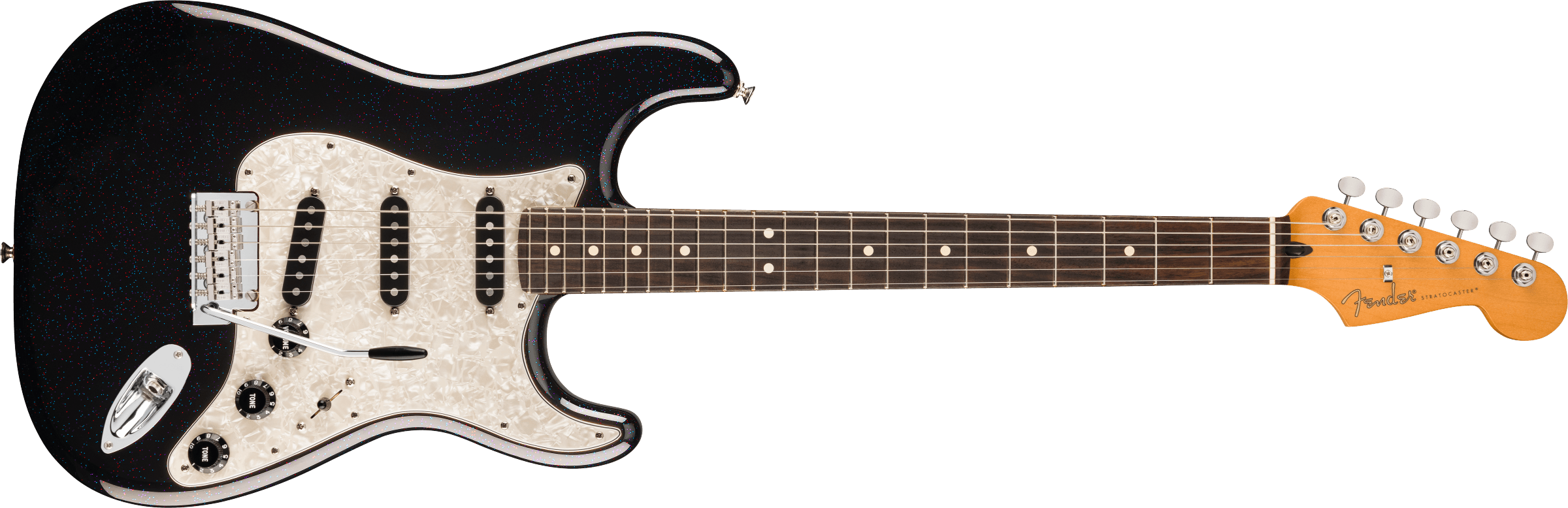 Fender 70th Anniversary Player Stratocaster Rosewood Fingerboard Nebula Noir 0147040397