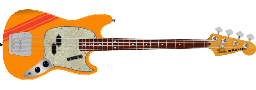 FENDER Vintera II 70s Mustang Bass, Rosewood Fingerboard, Competition Orange 0149260339