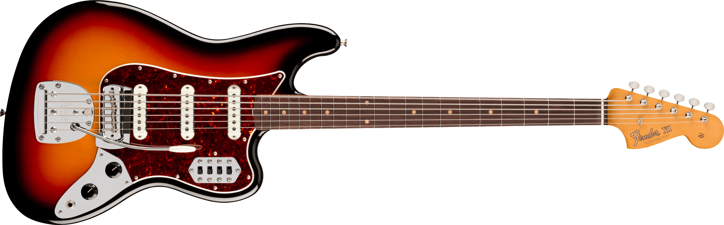 FENDER Vintera III Early 60s Bass VI Rosewood Fingerboard, 3-Color Sunburst 0149390300