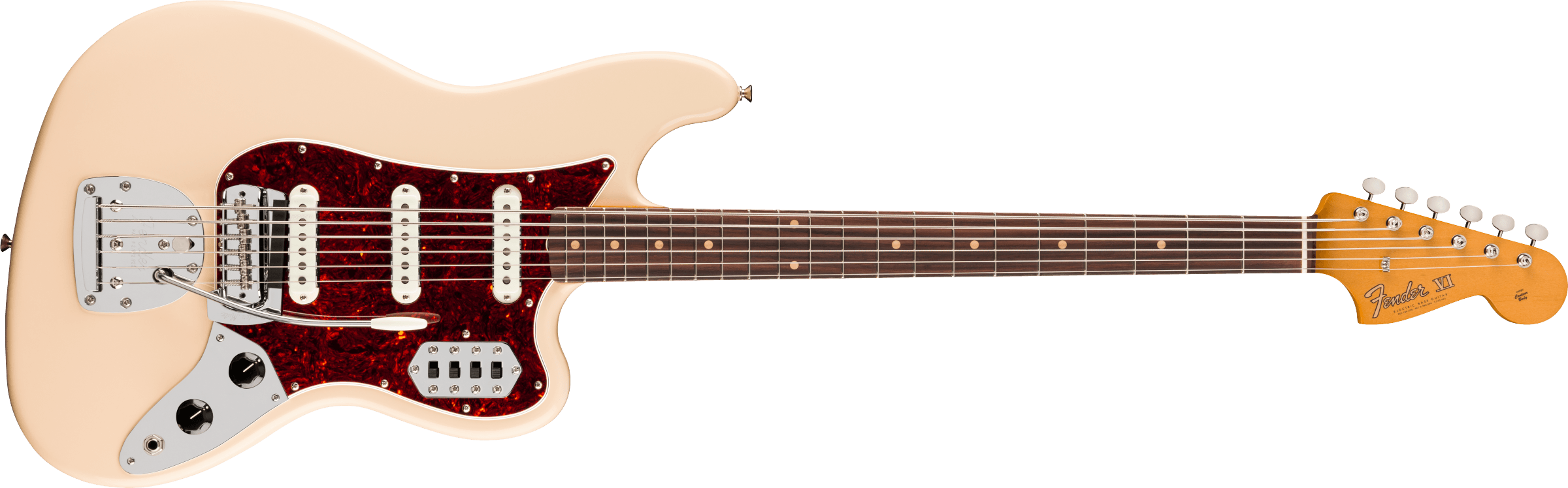 FENDER Vintera III Early 60s Bass VI Rosewood Fingerboard, Olympic White 0149390305