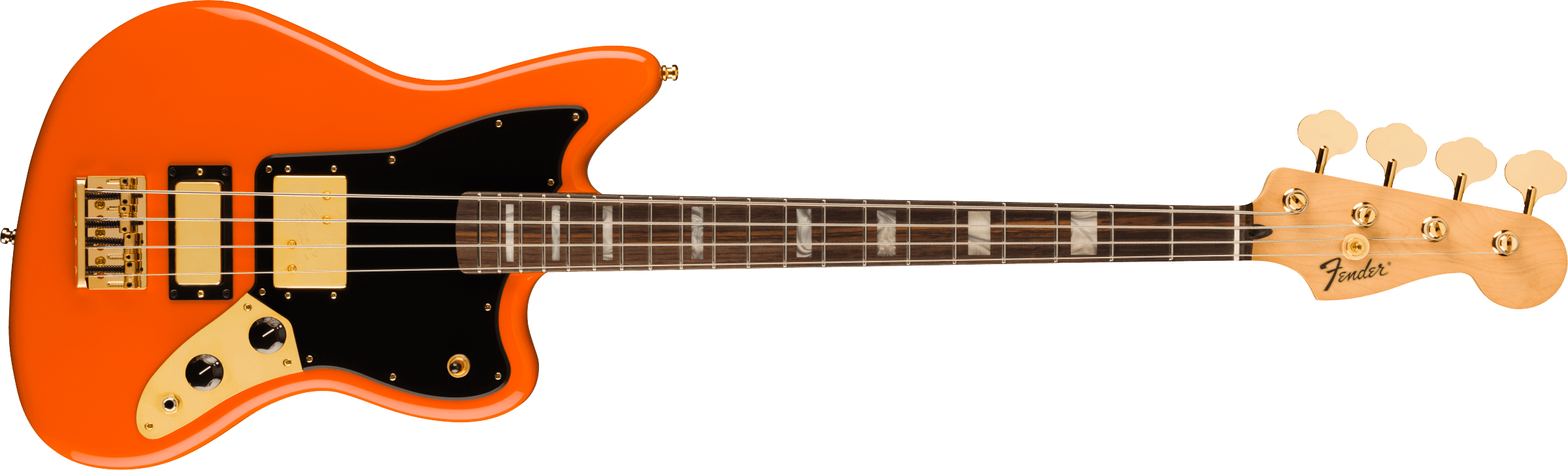 FENDER Limited Edition Mike Kerr Jaguar Bass, Rosewood Fingerboard, Tiger's Blood Orange 0149460382