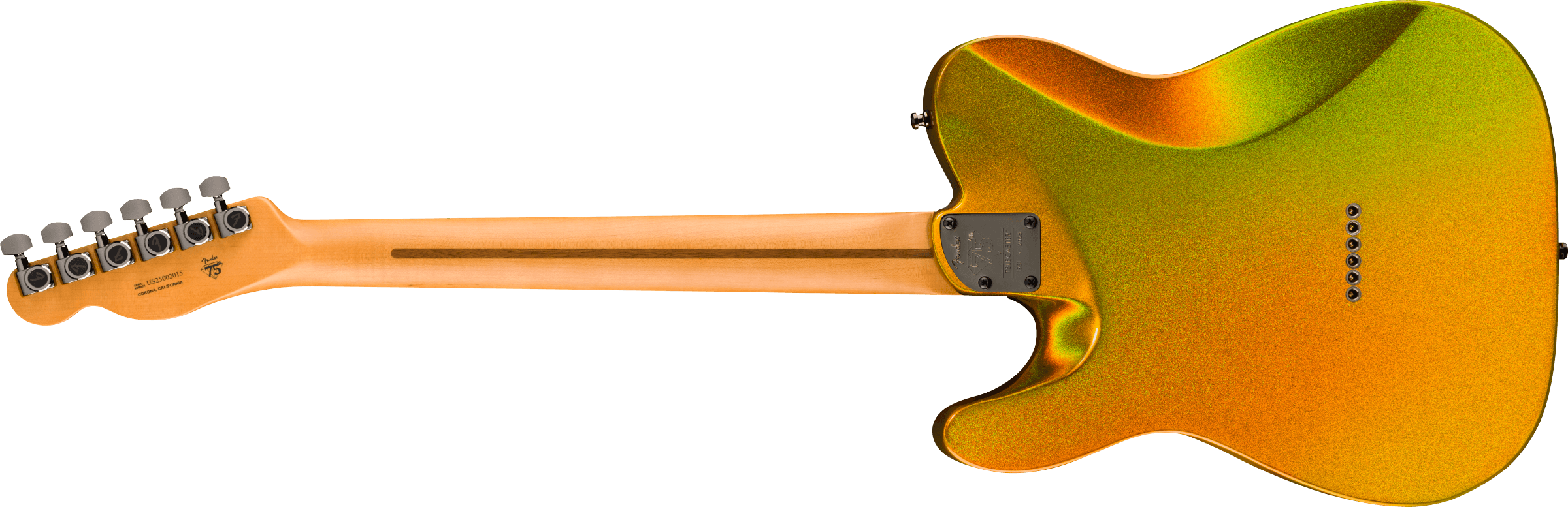 Fender 75th Anniversary American Ultra II Telecaster Ebony Fingerboard, Liquid Gold 0177011728