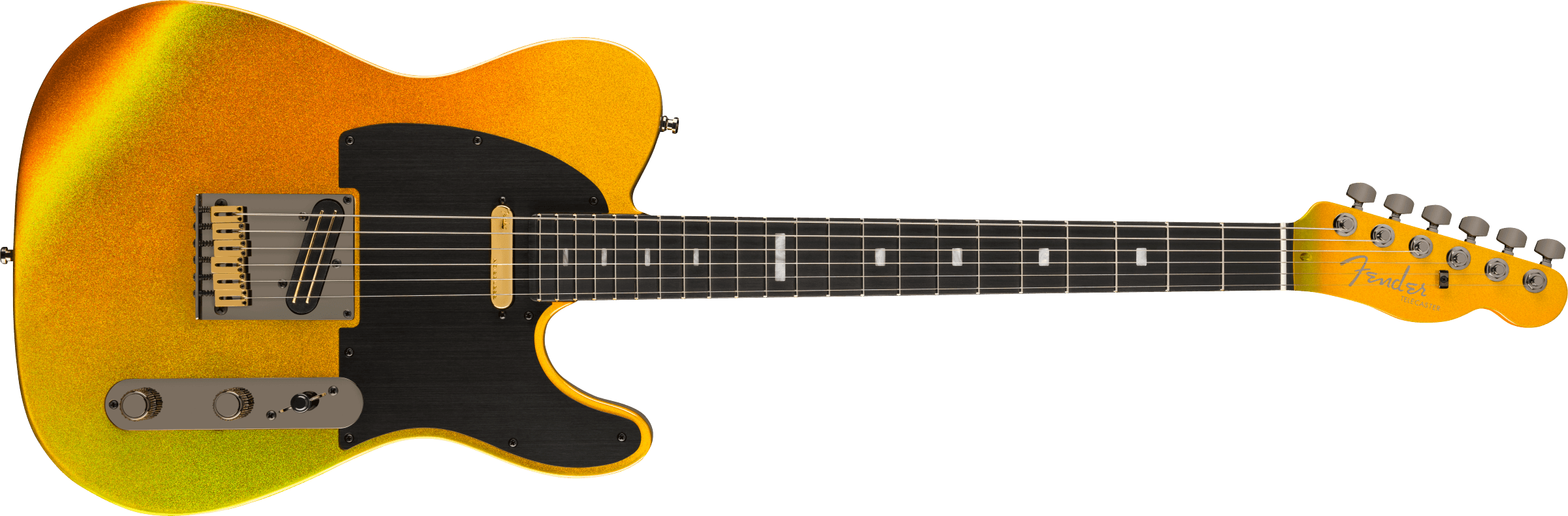 Fender 75th Anniversary American Ultra II Telecaster Ebony Fingerboard, Liquid Gold 0177011728