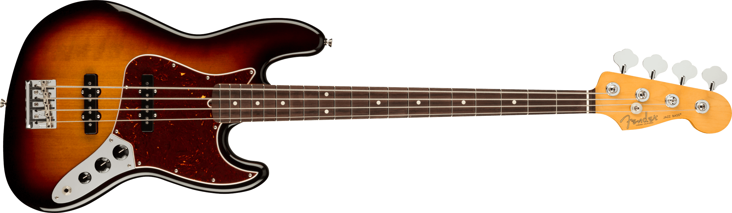 Fender American Professional II Jazz Bass Rosewood Fingerboard, 3 Color Sunburst 0193970700