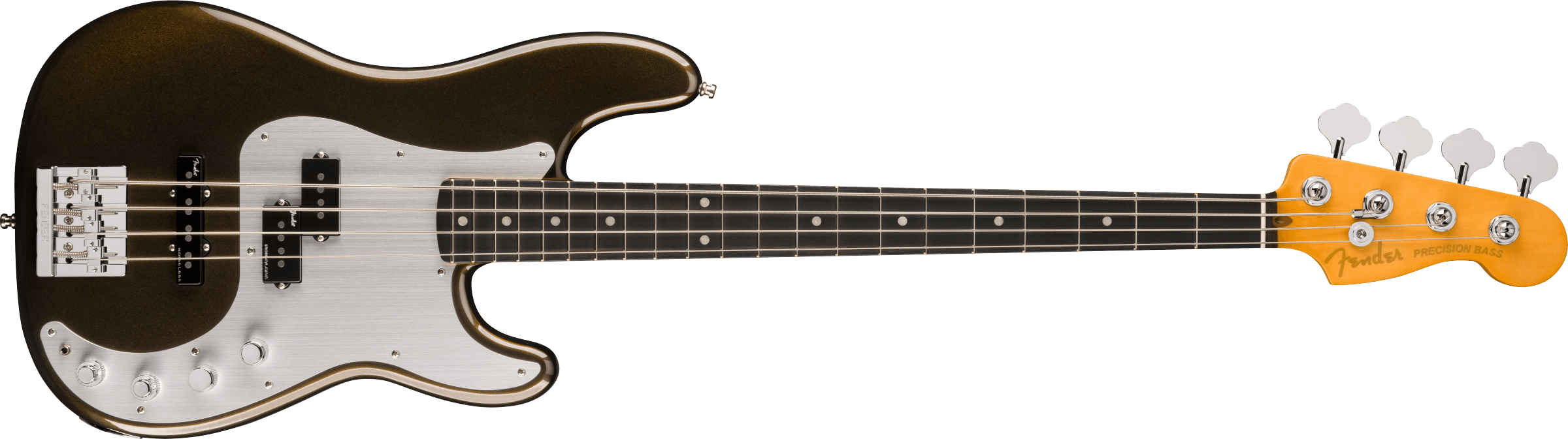 Fender American Ultra II Precision Bass Ebony Fingerboard, Texas Tea 0
