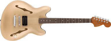 Fender Tom DeLonge Starcaster Rosewood Fingerboard, Chrome Hardware, Satin Shoreline Gold 0262360544