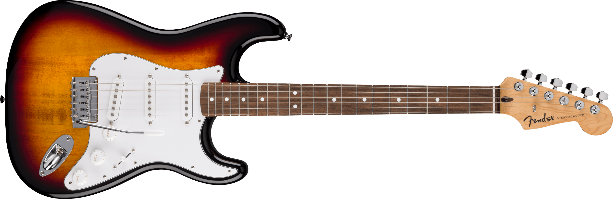 FENDER Standard Stratocaster White Pickguard, 3-Color Sunburst FENDER Standard Stratocaster White Pickguard, 3-Color Sunburst