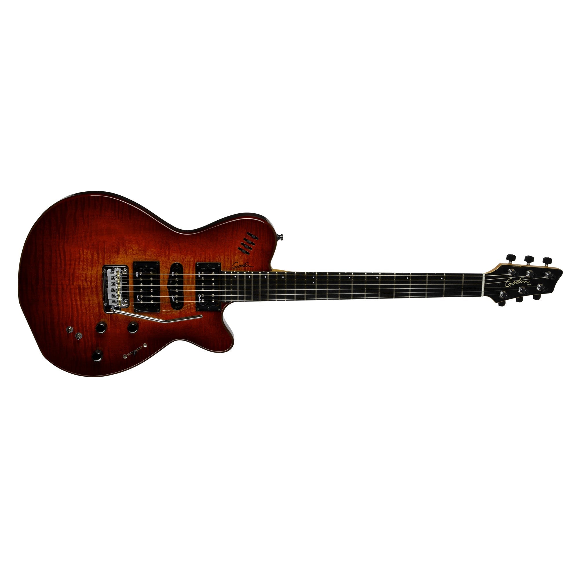Godin Made in Canada xtSA Lightburst Flame 028672