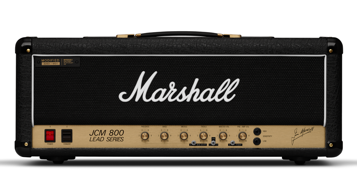 Marshall UK JCM800 Modified 100 watt Tube AMP Head 2203MS — L.A. Music