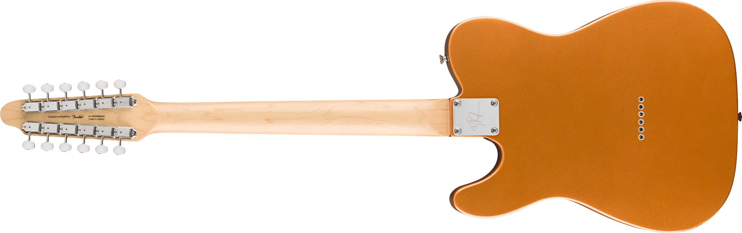 SQUIER Paranormal Troy Van Leeuwen Telecaster XII Tortoiseshell Pickguard, Copper 0371030594