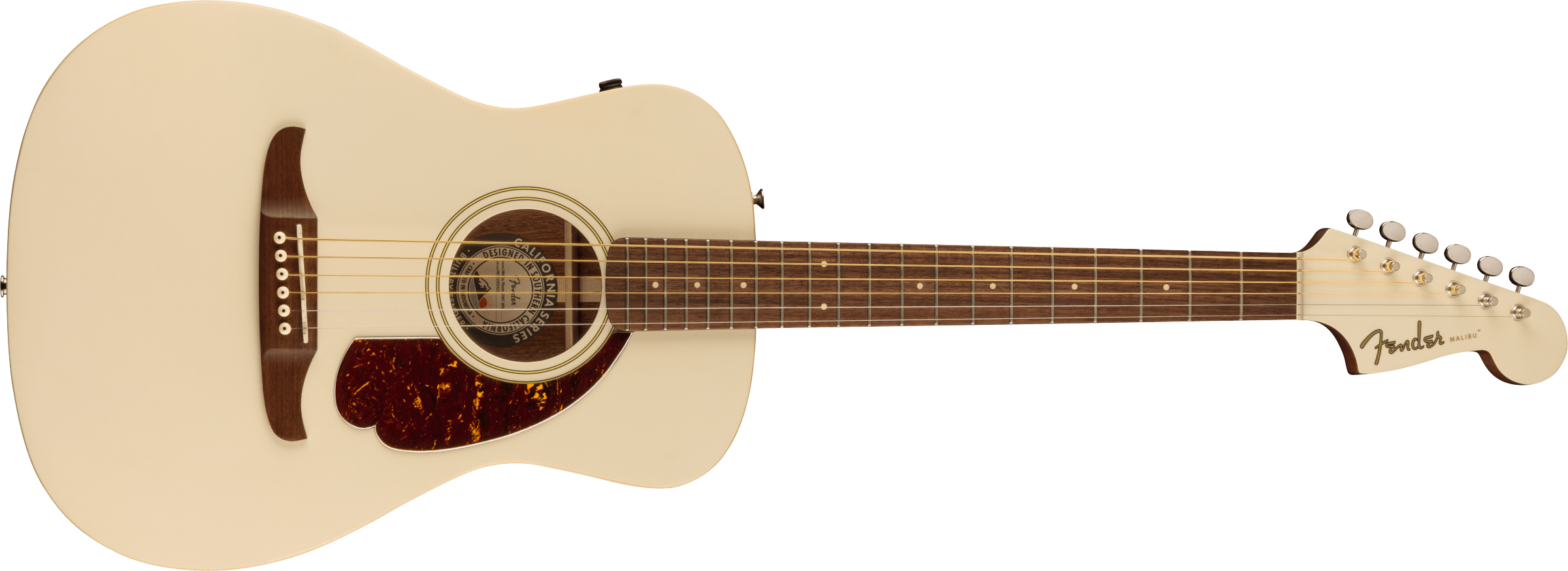 Fender Malibu Player, Walnut Fingerboard, Tortoiseshell Pickguard, Olympic White 0970722505
