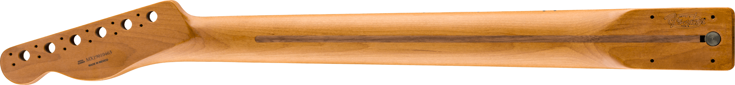 Fender Roasted Maple Telecaster Neck, 22 Jumbo Frets, 12", Maple, Flat Oval Shape 0990302920
