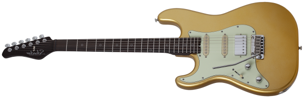 Schecter Nick Johnston Traditional 10th Anniversary HSS Left Handed Electric Guitar, Atomic Saffron Brand: Schecter Model: 1157-SHC